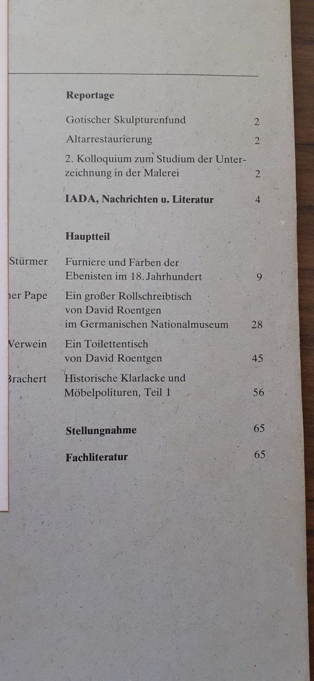 Riviste & Magazine: Maltechnik Heft Restauro 1978 – Usato da Mörschwil venduto da lindaswunderkiste 3