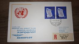 Aeroflot Geneve - Moscou 04.04.1970