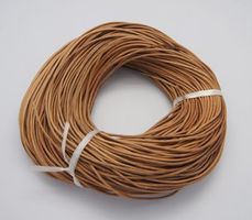 Lederband braun 2mm,  je Meter