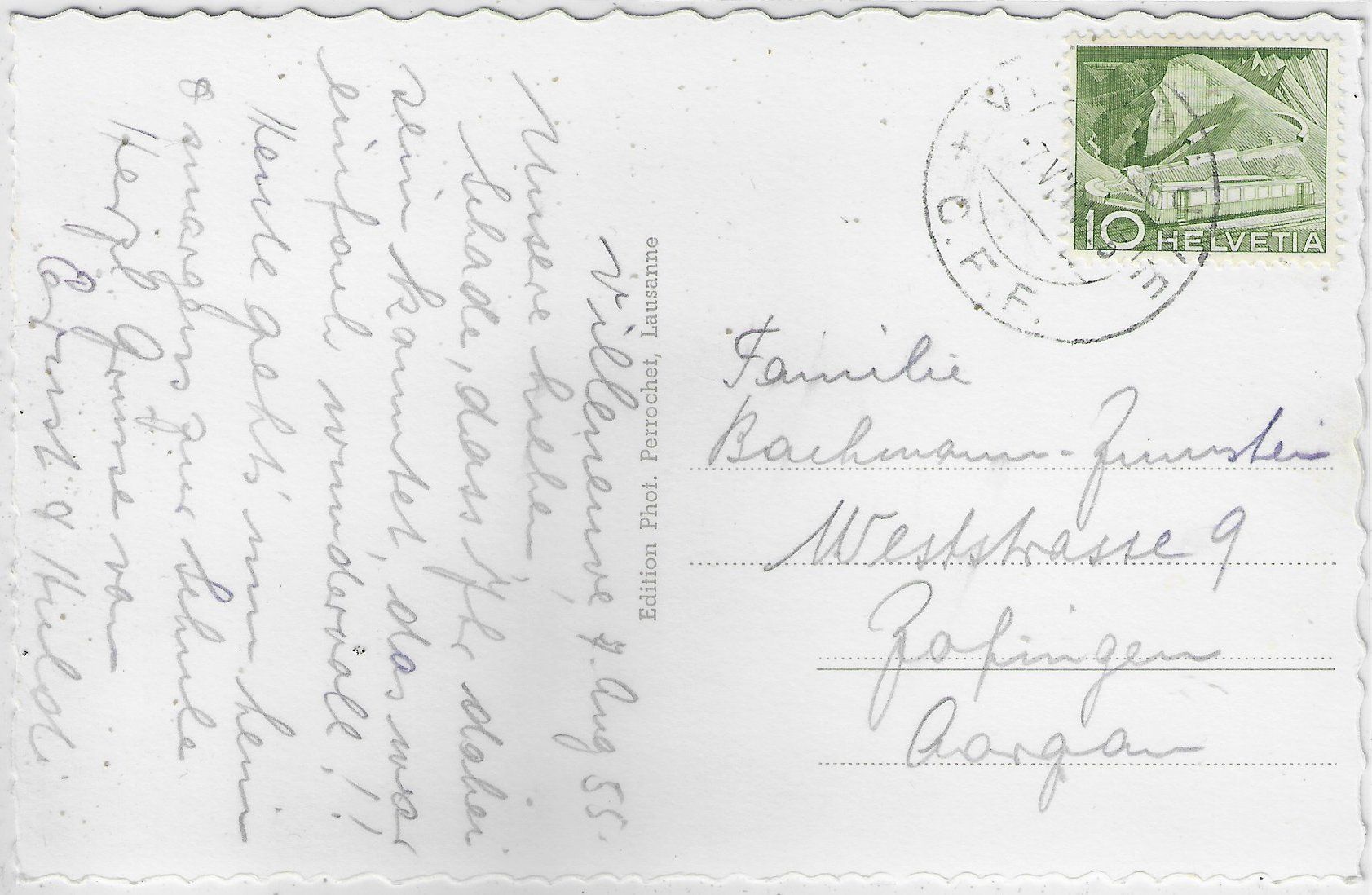 Cartoline postali: Villeneuve - Les quais - animee – Usato da Ettingen venduto da Kartenplanet 1
