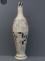 Vase /Art-Objekt "Handgemoolt Atelier Roger Magne" Basel