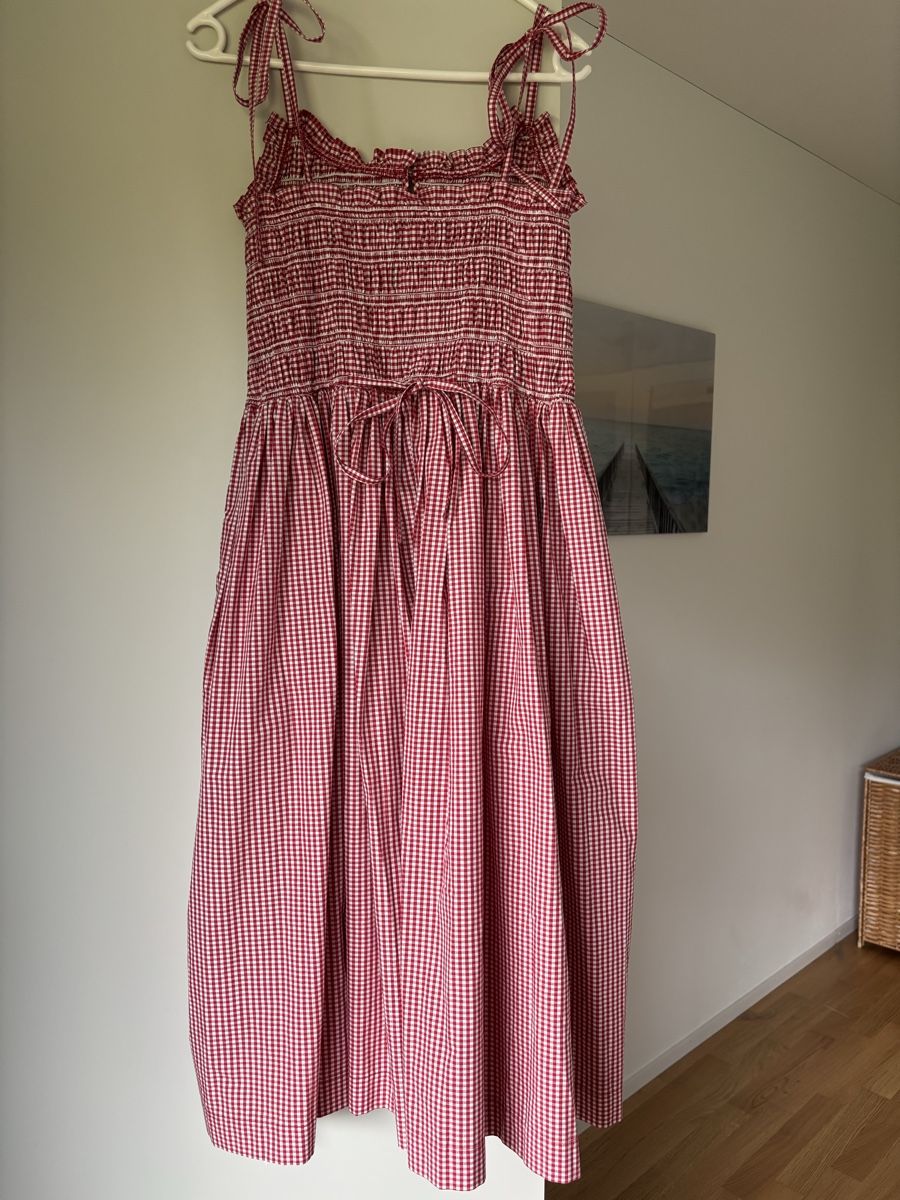 Vestiti: Sandy Liang kariertes Kleid rot – Usato da Winkel venduto da Zimtguetzli 4