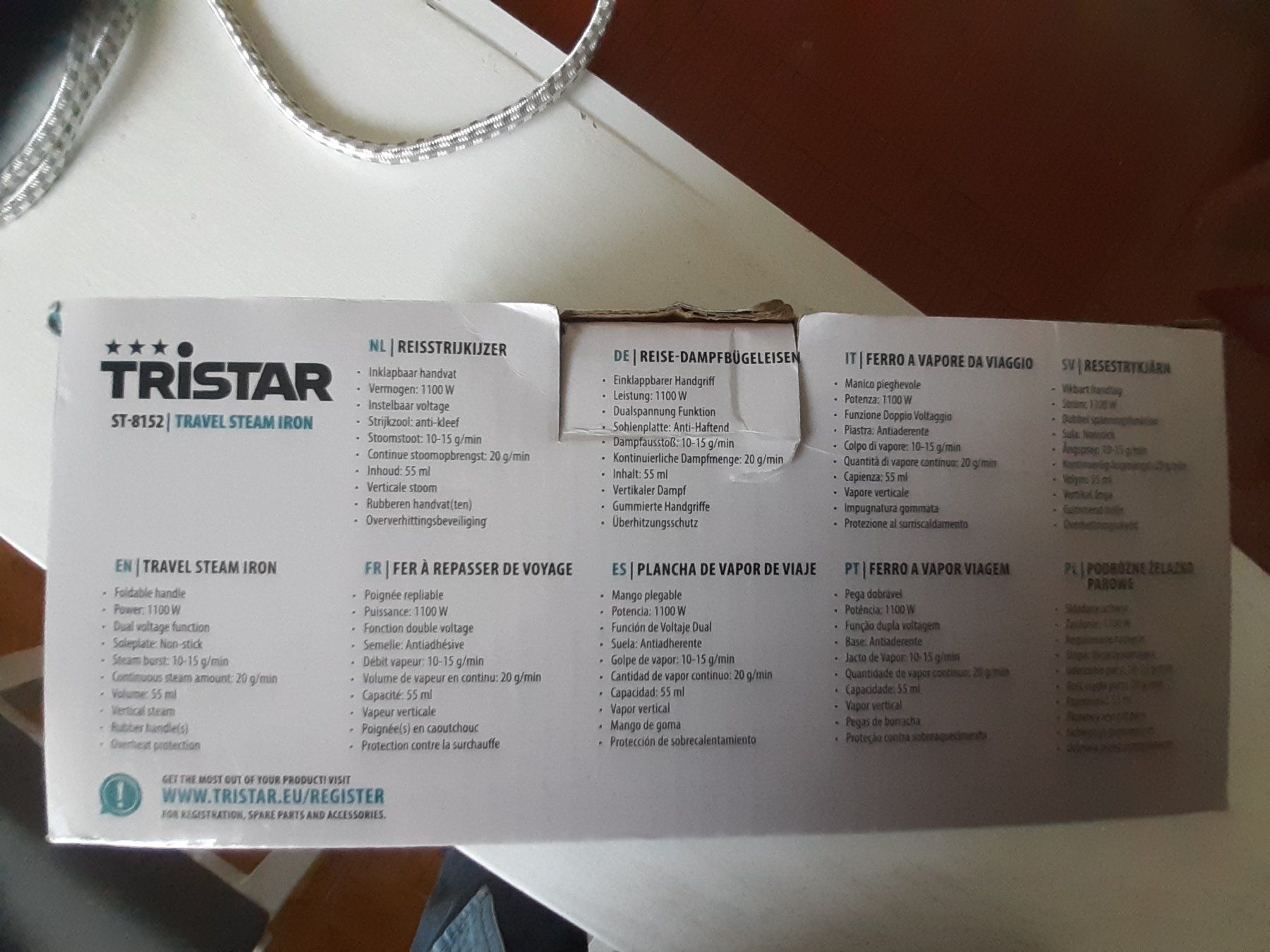 Trisa Bügeleisen: Reise Bügeleisen Trisastar ST-8152 – Gebraucht aus Domat-Ems von nugipuff 5