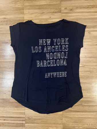 Light T shirt in navy blue