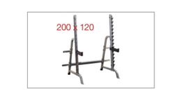 Stabiles Shark Fitness Hantel-/Squat-Rack 200 x 120