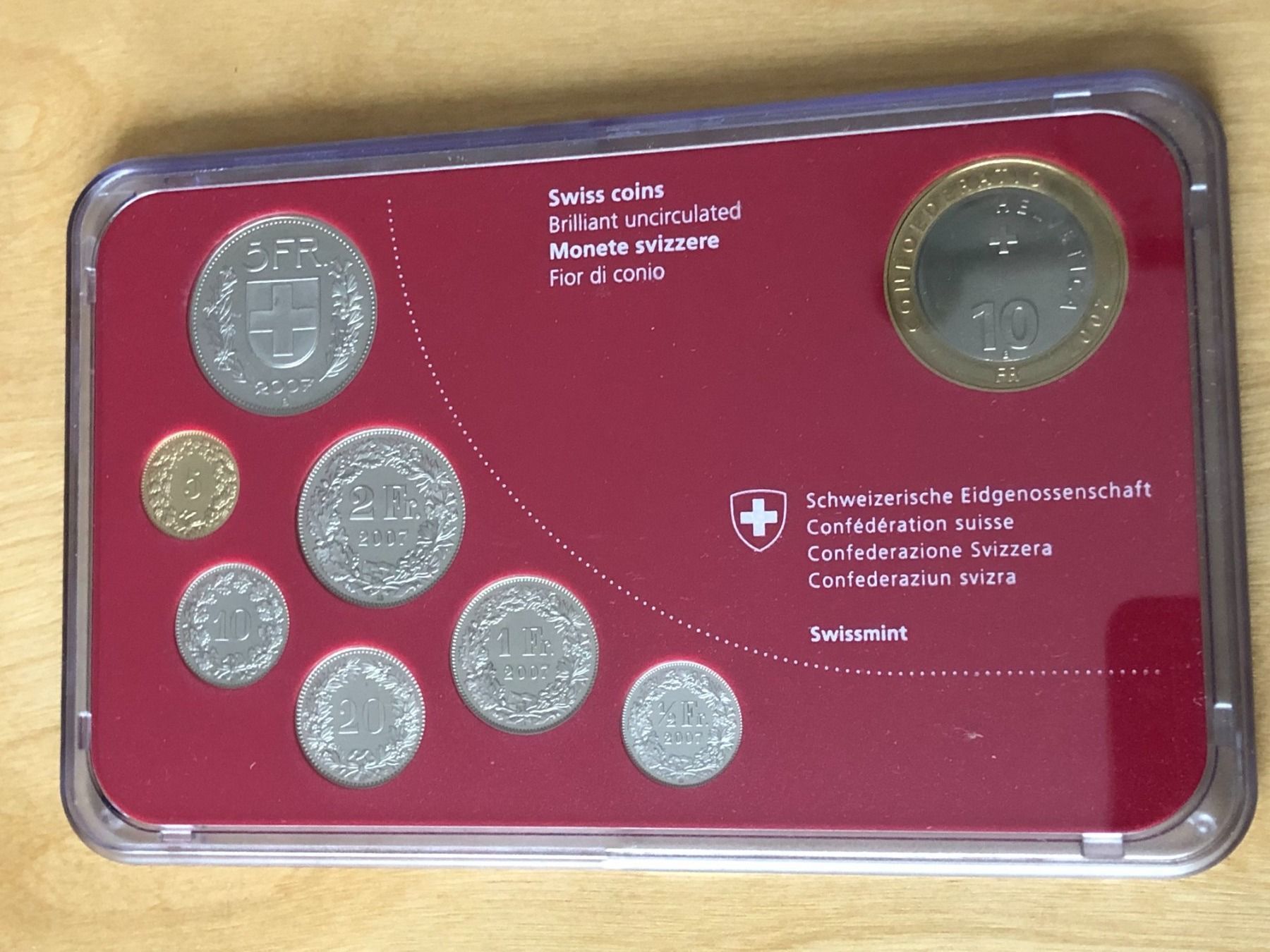 Tutti le monete: Swissmint Schweizer Münzen 2007  Stempelglanz Steinbock – Nuovo (secondo la descrizione) da Ibach venduto da jansim 1