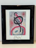 Bild Miro in schwarzem Bilderrahmen (32x25 cm) guter Zustand