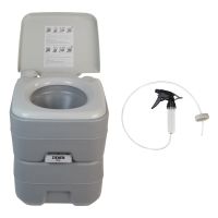 Campingtoilette 20L - WC Reise Klo + Reinigungsspritze