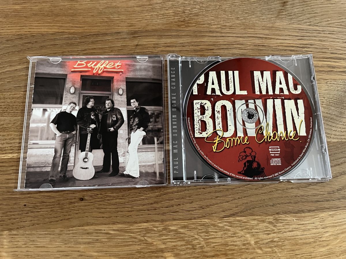 CD: Paul Mac Bonvin - Bonne chance- CD – Usato da Posieux venduto da coutset 1