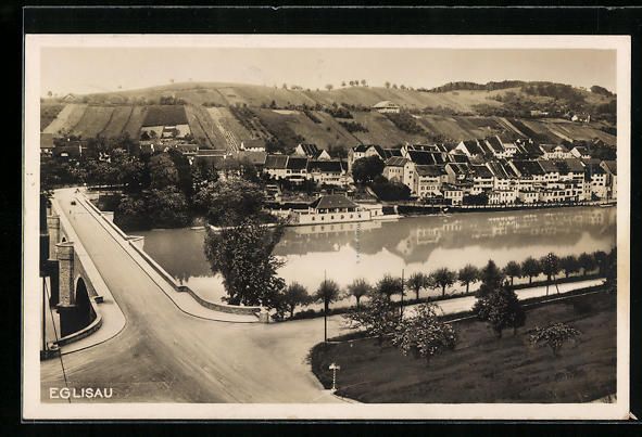 Cartoline postali: AK Eglisau, Blick auf den Ort – Usato da Berlin venduto da bartko-reher