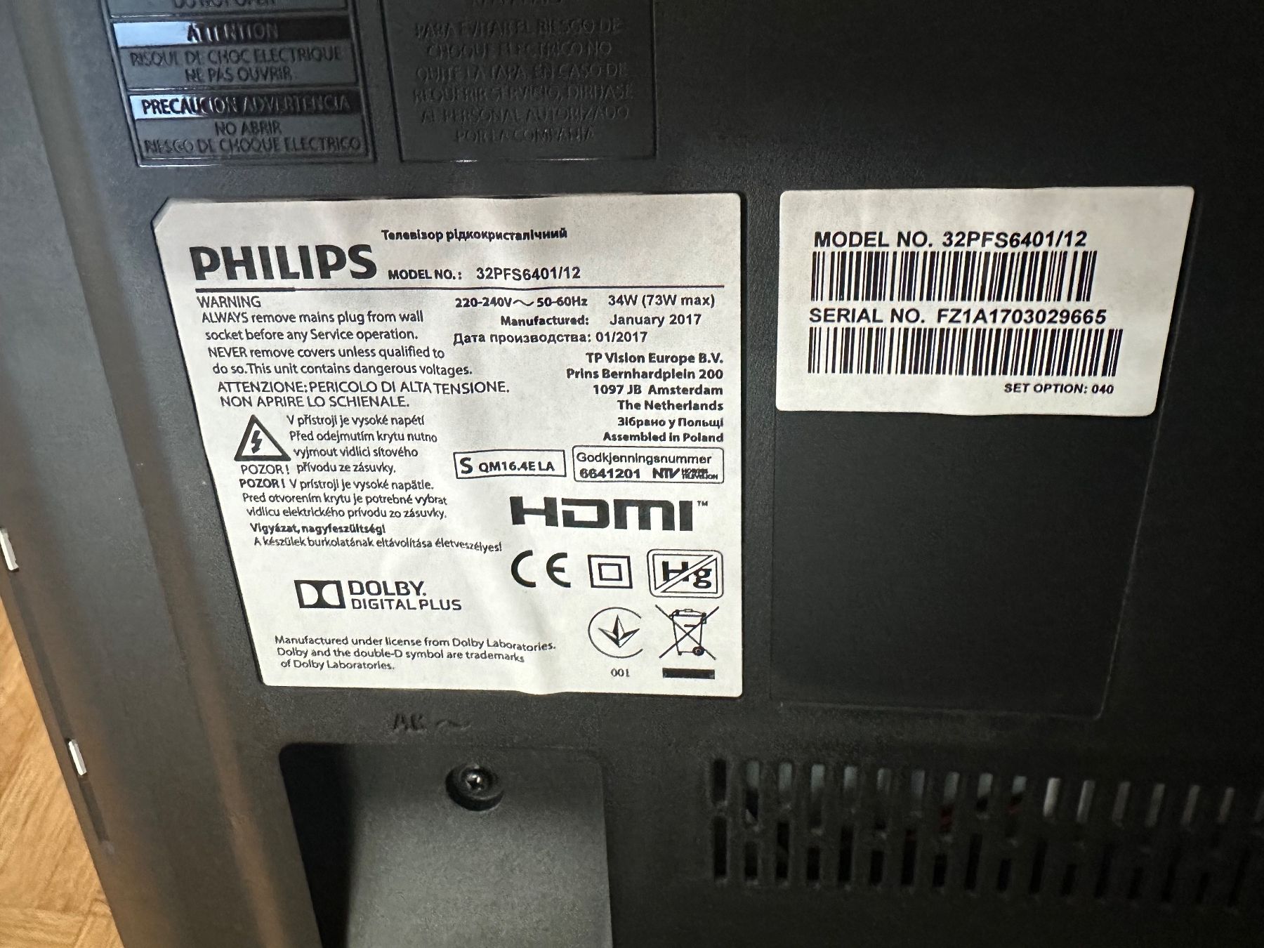 Philips Fernseher: Philips 32" full-hd TV – Gebraucht aus Thalwil von Wilhelm85 4