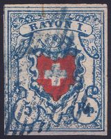 Type 20, B3/RO, guter Schnitt, fehlerfreie Erhaltung,