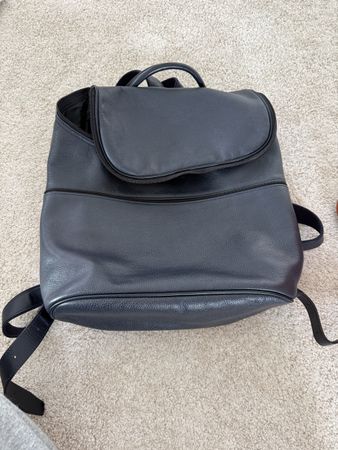 Zaino Longchamp in pelle blu scuro - Elegante! 🎒👜 (52)