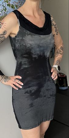Kleid rich & royal schwarz/grau Grösse S