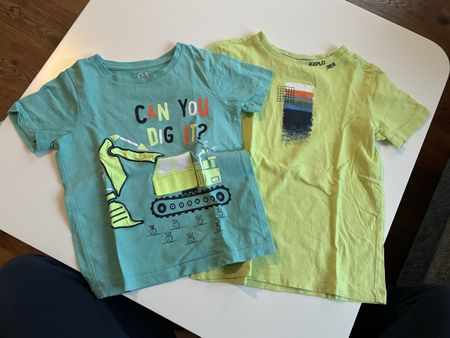 2 tolle Bagger Shirts für kleine Entdecker 🚧
