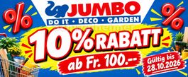 Jumbo: 10% Rabatt Gutschein auch Aktionen und Sonderpreise