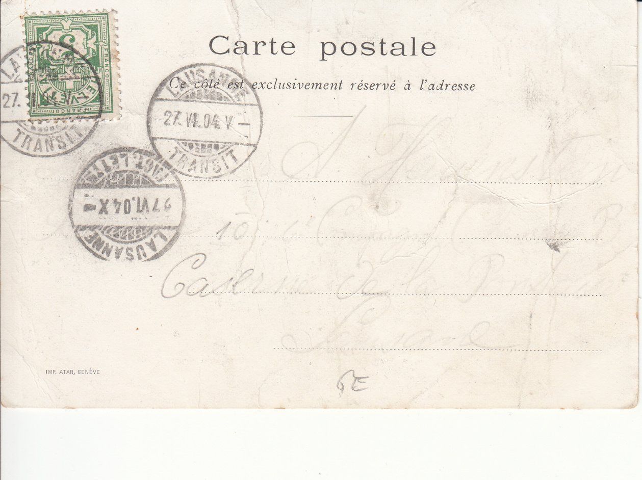 Cartes postales: La Gabiule 1904 – D'occasion à Bürglen TG par StampGraf 1