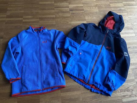 Jack Wolfskin Jacke 3 in 1 Blau Gr. 140