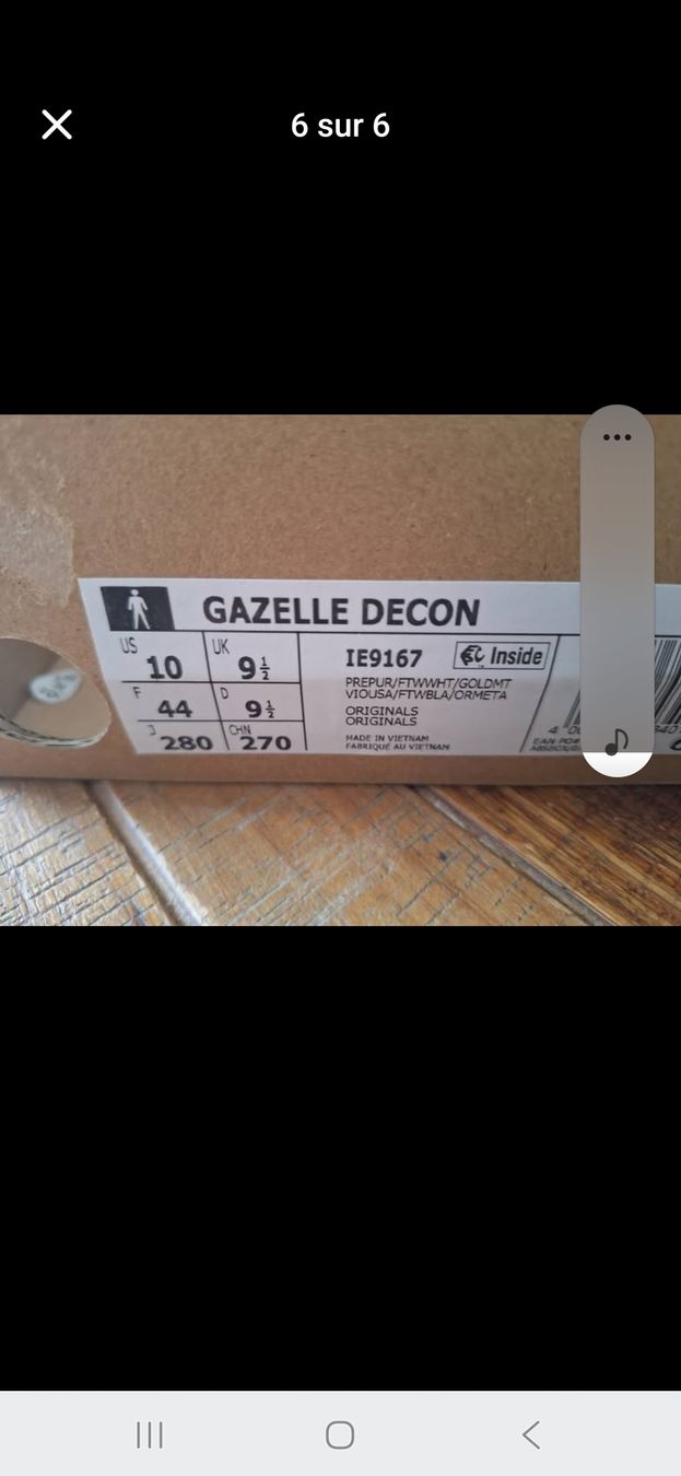 Scarpe da uomo: Baskets  adidas gazelle  – Nuovo e nell'imballaggio originale da Fribourg venduto da car_6vvs 5