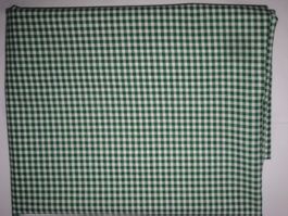 Baumwollstoff grün /weiss kariert (bedruckt) 3x3mm