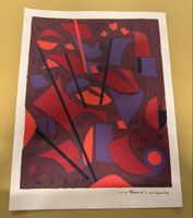 Lithos Hand signiert Bild 