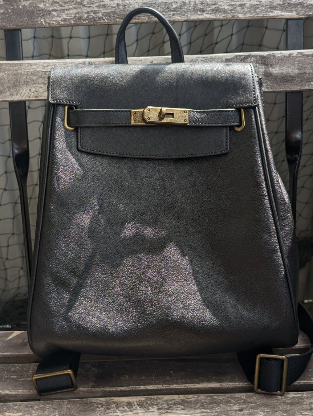 Zaini: Eleganter Rucksack in Birkin Optik – Nuovo e nell'imballaggio originale da Zürich venduto da oschance 1