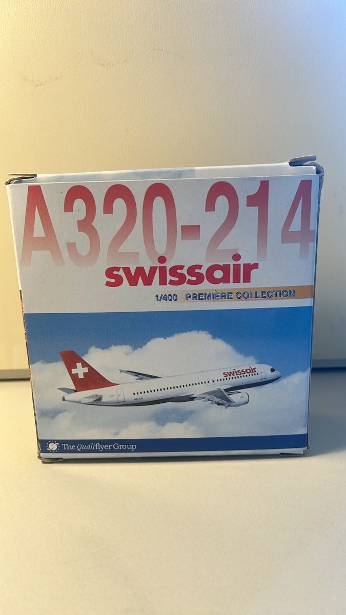 Swissair Kit di modellismo & Modellini statici: Flugzeugmodell Swissair A320-214 – Nuovo e nell'imballaggio originale da Zürich venduto da du_bois
