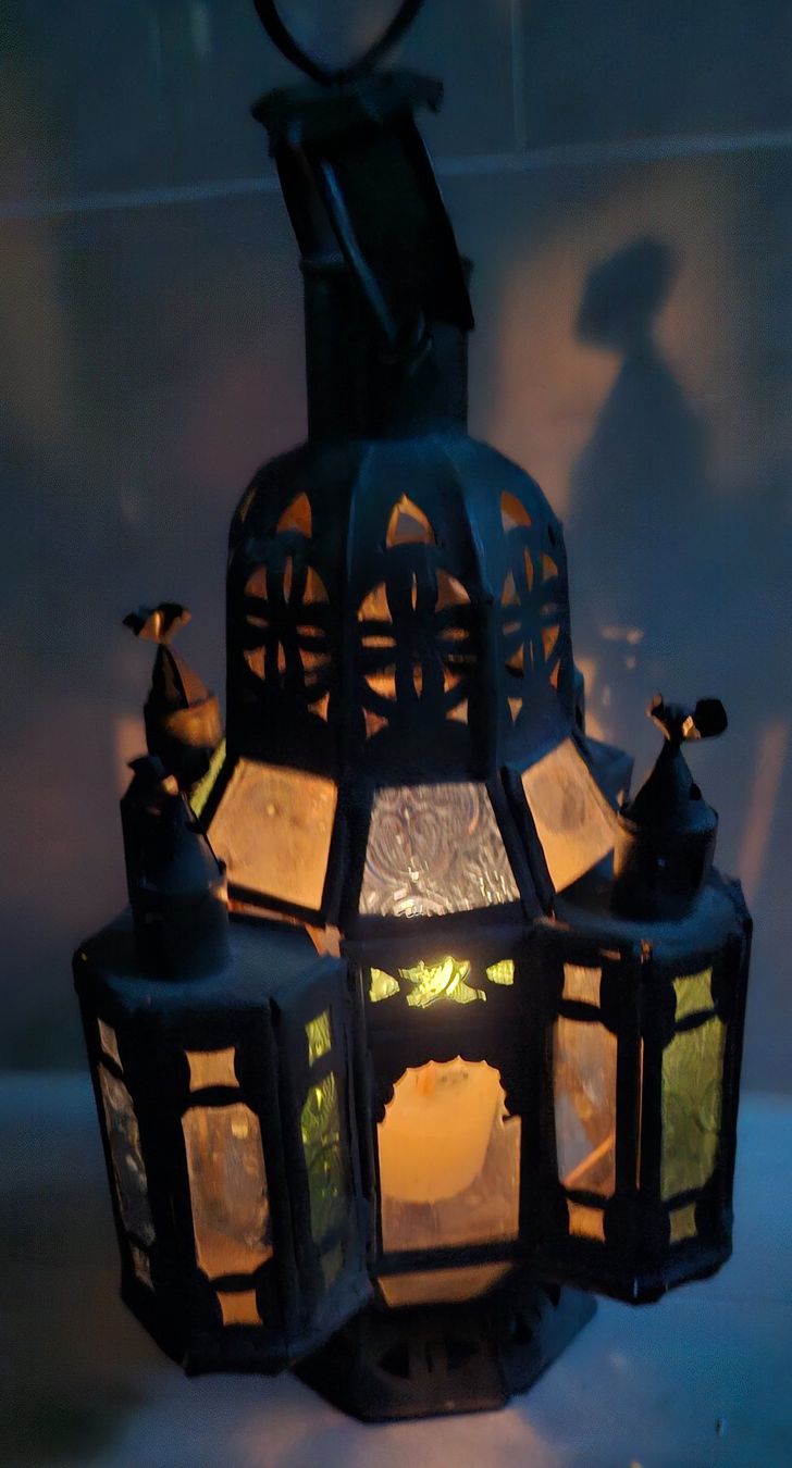 Lampade: Antike Laterne / Windlicht, Metall und Glas – Nuovo (secondo la descrizione) da Füllinsdorf venduto da vmn 3