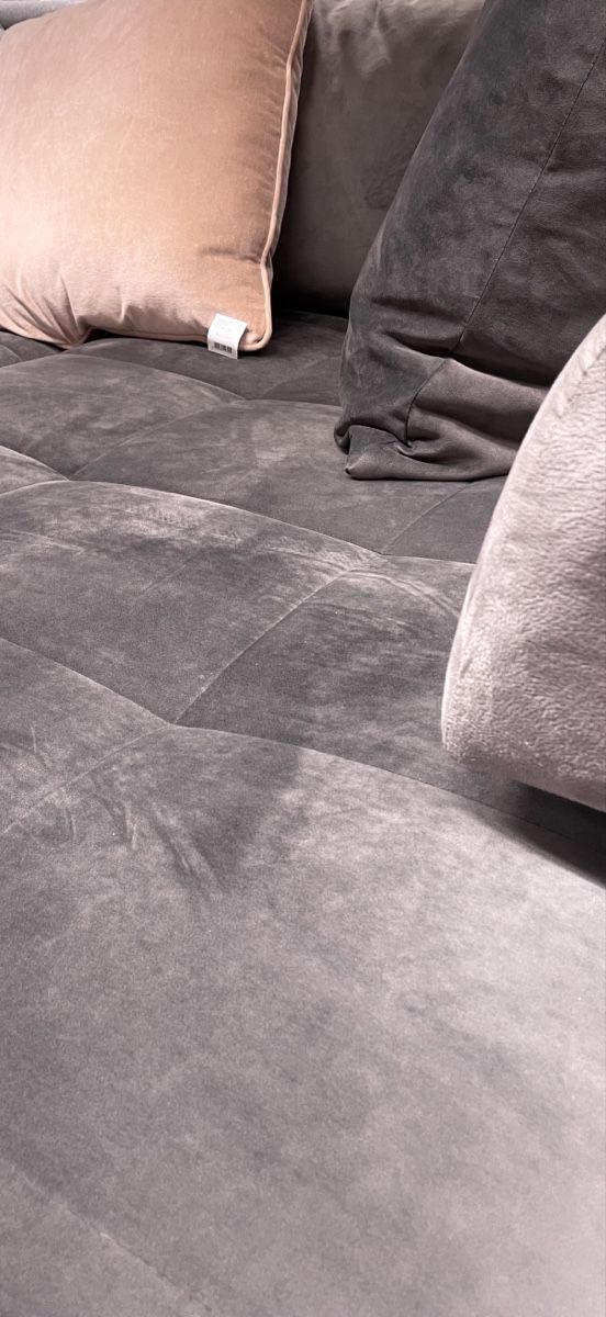 Divani: Ecksofa in Velour-Grau – Usato da Bülach venduto da naz_dc9d 3