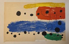 Joan Miró Original Lithografie Dim.: 56x37cm