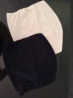 NEU Bandeau Tops von QOQ Gr. S weiss/schwarz 