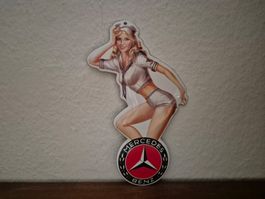 Emailschild Mercedes Benz Logo Garage Service Emaille Schild