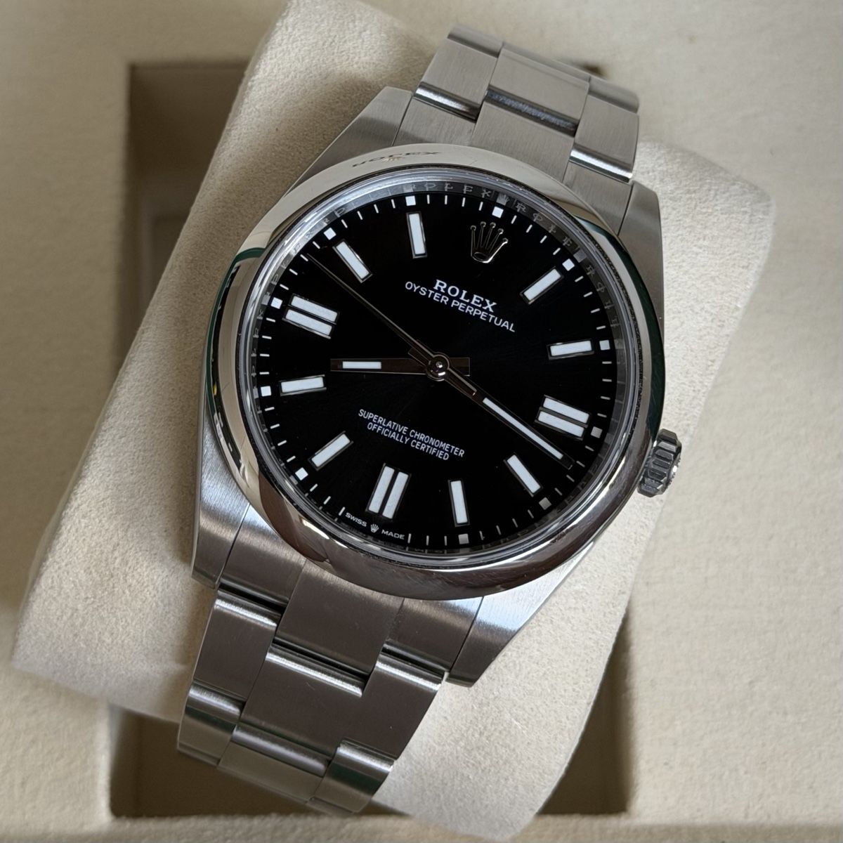 Rolex Orologi: Rolex Oyster Perpetual 41 Schwarz 2025 – Usato da Zizers venduto da Taktgeber