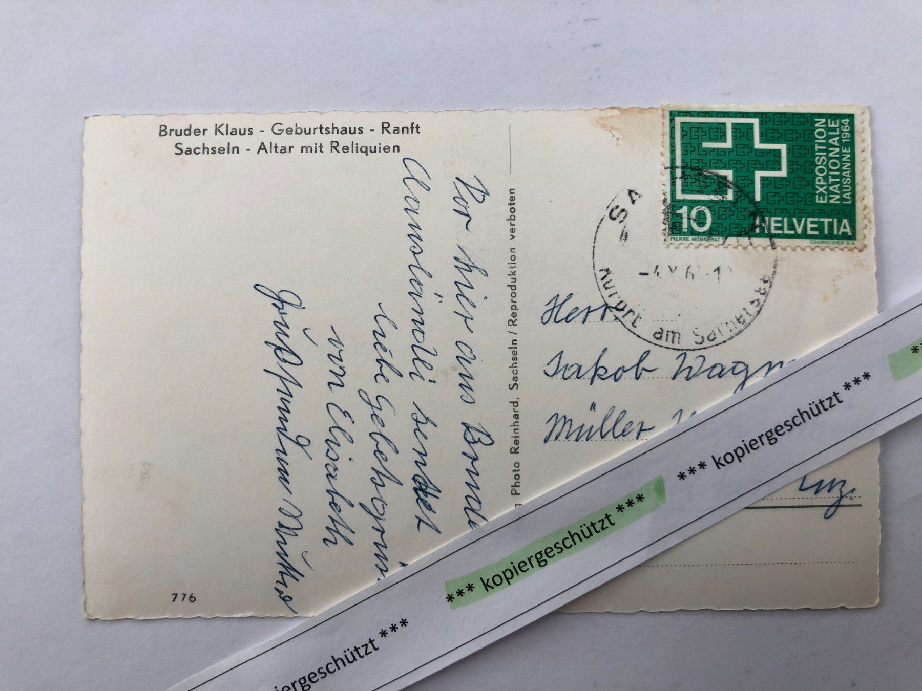 Cartoline postali: Sachseln Flüeli-Ranft alt AK – Usato da Hefenhofen venduto da Bierinder 1