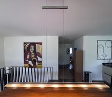 Hängeleuchte Modern Edelstahl 7 Lichter gut erhalten