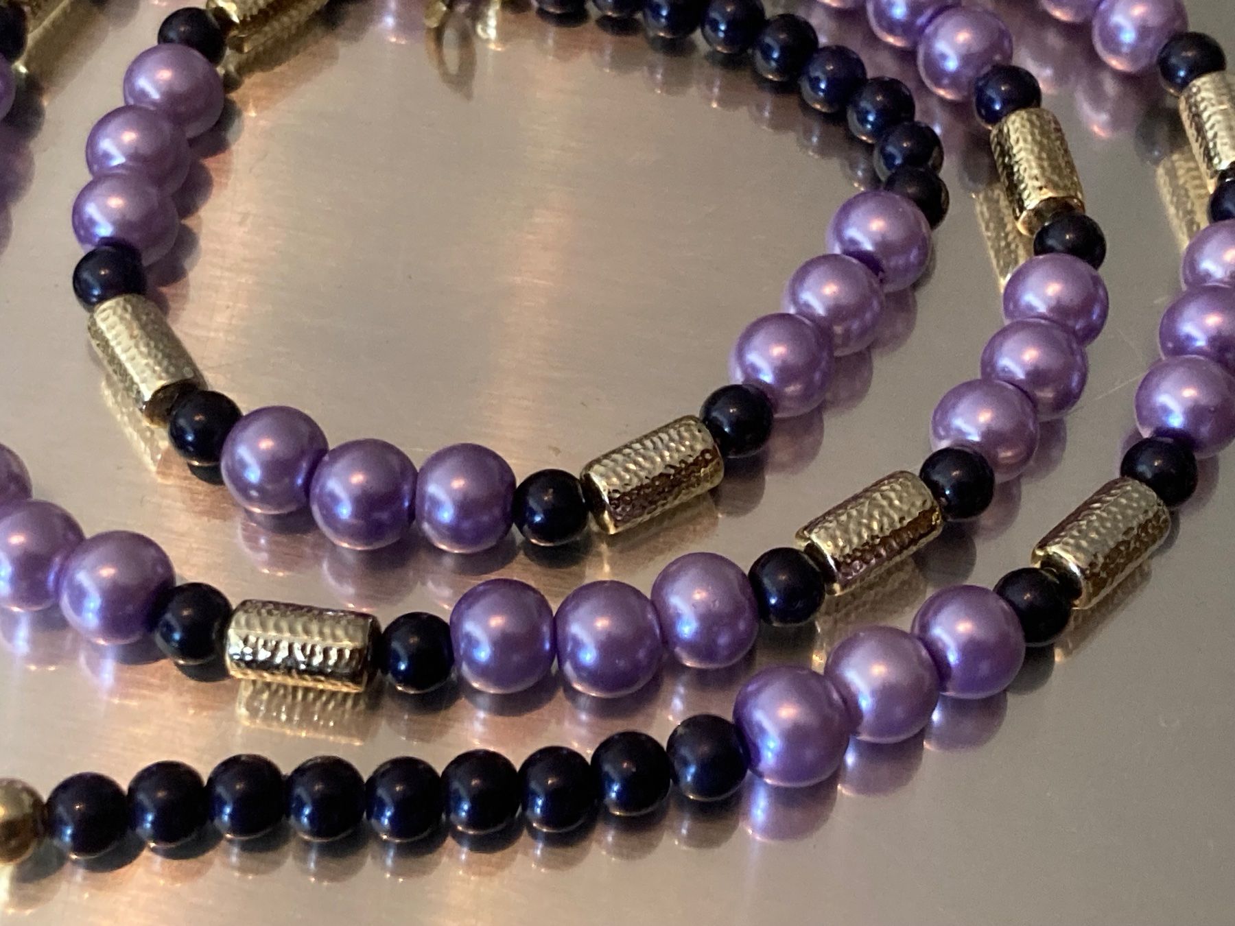 Catenine: Collier vintage en perles de verre – Usato da Marly venduto da Antigona71 1