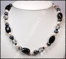 Achat Kette (Onyx) ca. 48cm
