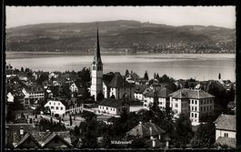 AK Wädenswil, Kirche mit Seeblick