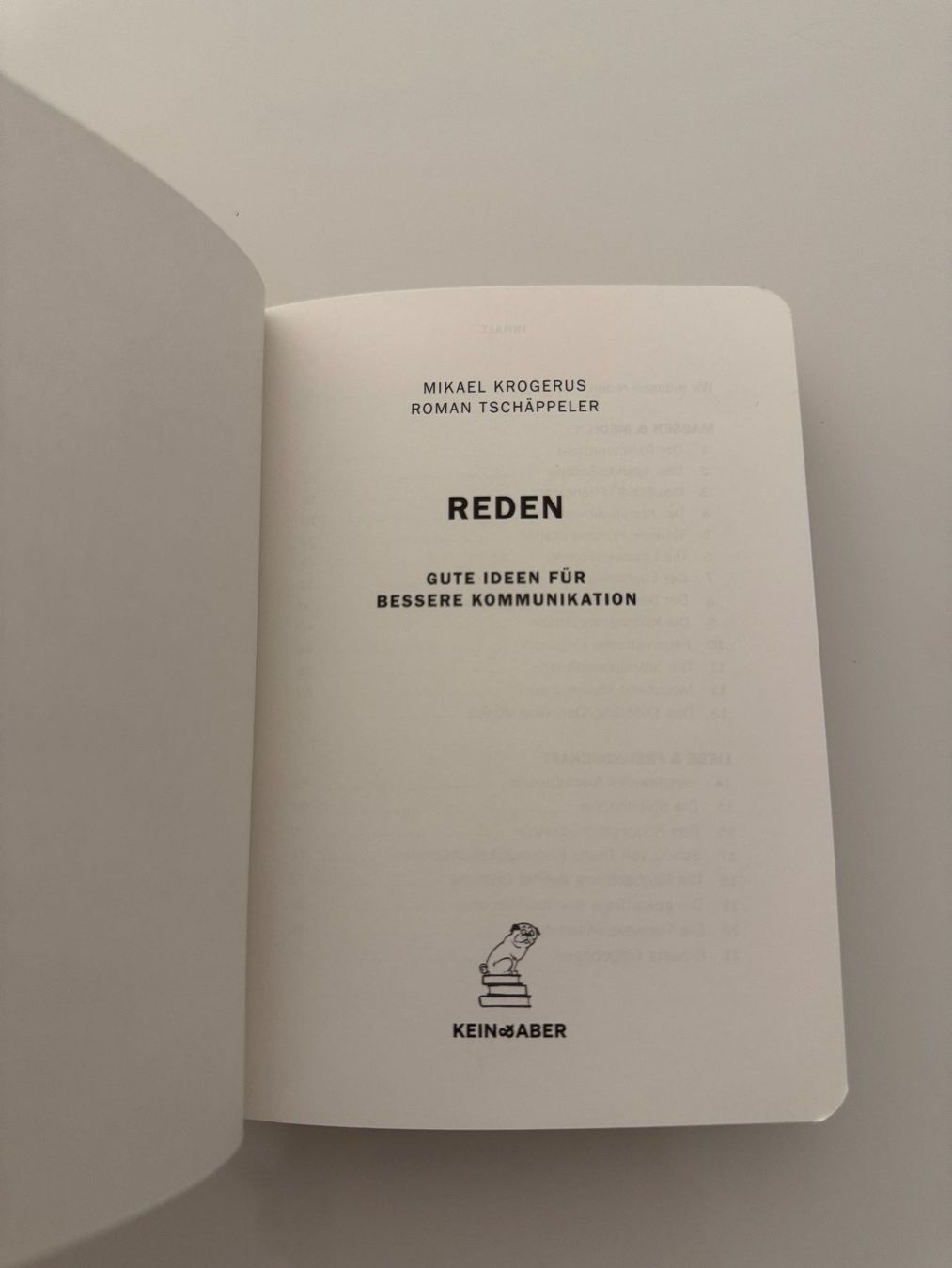 Bücher: Reden | Mikael Krogerus & Roman Tschäppeler – Gebraucht aus Dietikon von Julia.obers 1