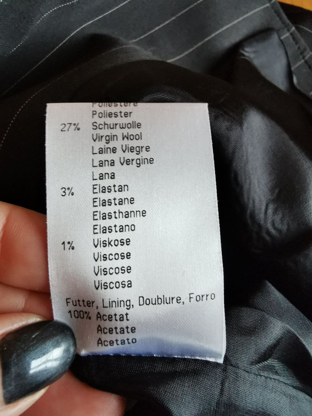 Betty Barclay Giacche: Betty Barclay; schwarzer Blazer gestreift Gr. 38 – Usato da Boniswil venduto da Totomat-Lady 5
