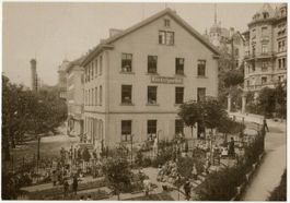 St. Gallen,  Kindergarten an der Zwinglistrasse um 1900