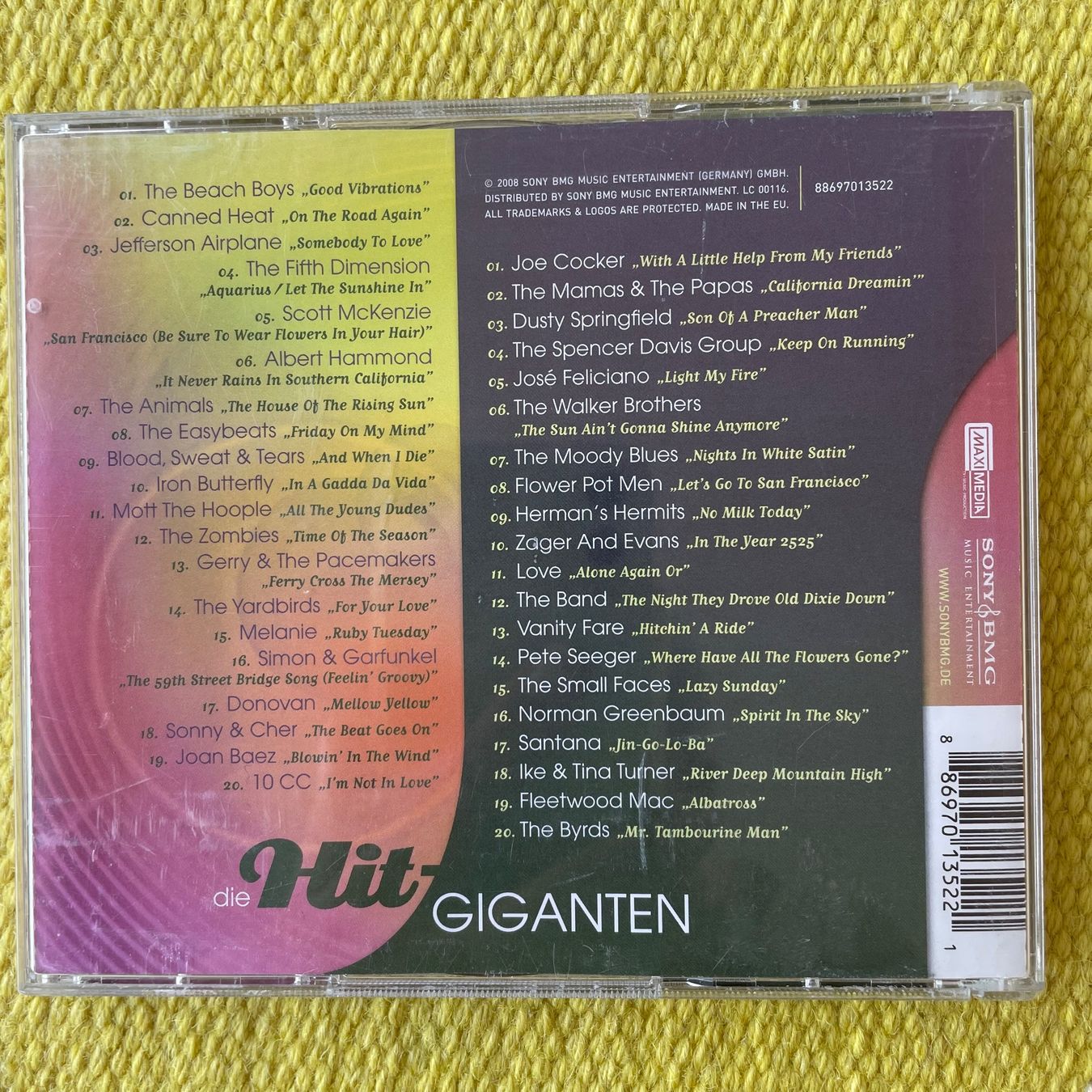 CD: DIE HIT GIGANTEN-2CD 40HITS FLOWER POWER – Usato da Rorschacherberg venduto da CD-Roli 1