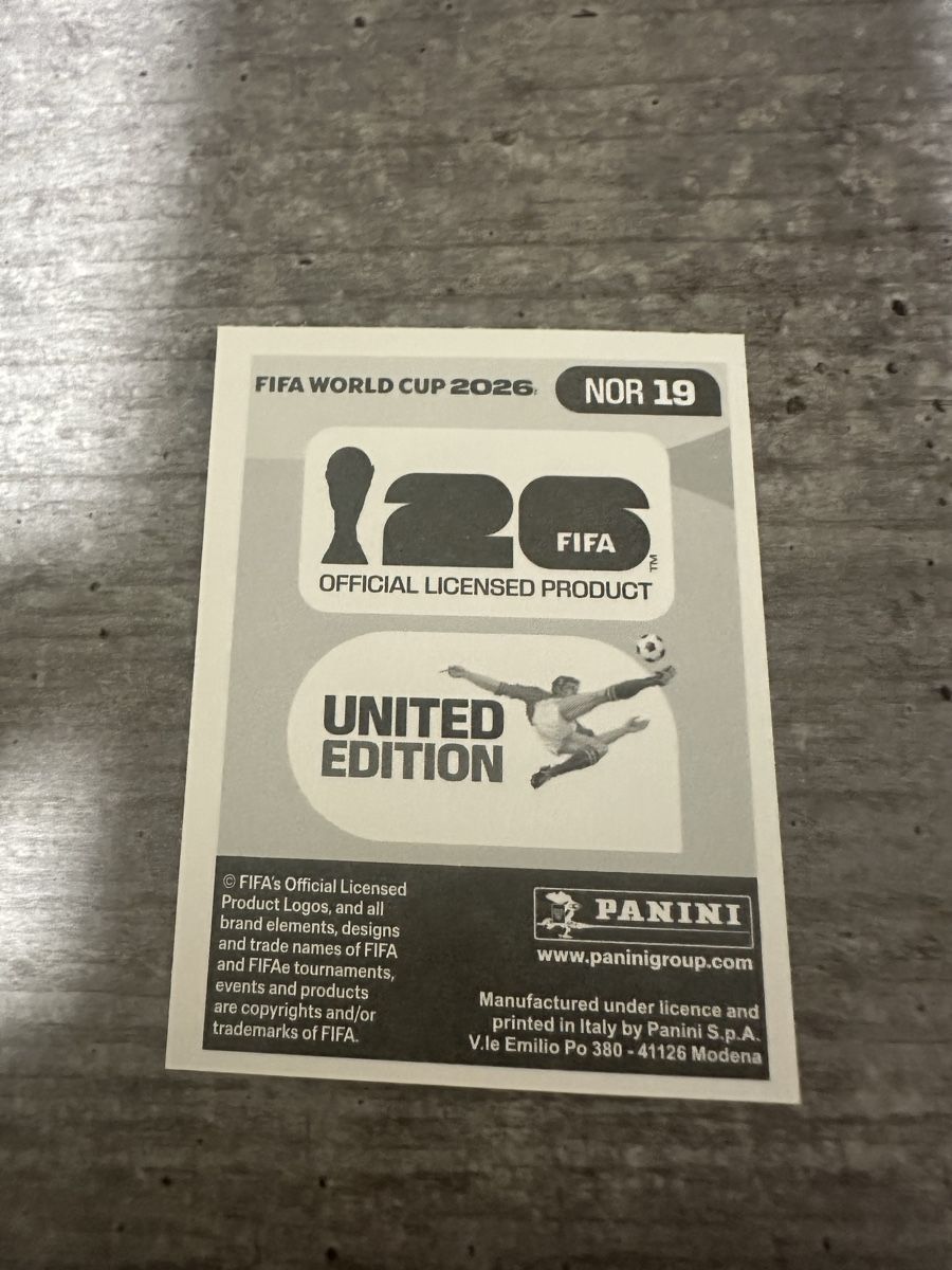 Panini Sammelbilder & Trading cards: NOR 19 , FIFA WORLD CUP 2026 PANINI  – Neu (gemäss Beschreibung) aus Frauenfeld von 1PegPeg1 1