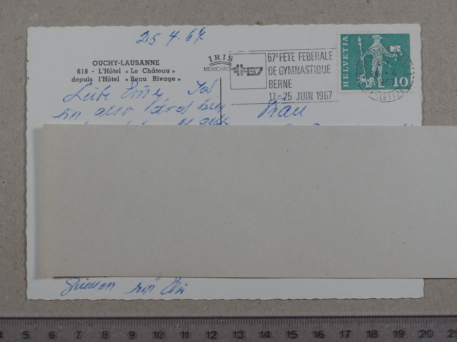 Cartes postales: Ouchy Lausanne, 1967 – D'occasion à Lenzburg par fh1 1