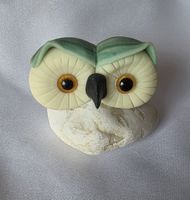 Eule Figur Naturstein Handgemacht und einzigartig jedes 