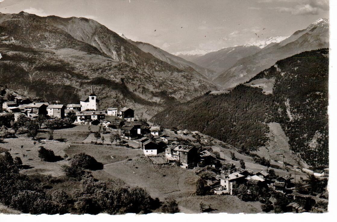 Ansichtskarten: Zeneggen  1947 – Gebraucht aus Wolhusen von Curver9