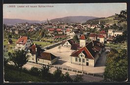 Liestal, Ortsansicht mit neuem Schlachth