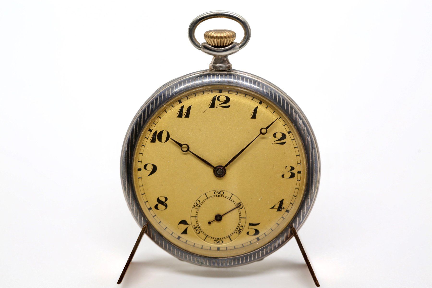 Uhren: Taschenuhr Tulasilber – Gebraucht aus Reinach BL von Han-Numismatik