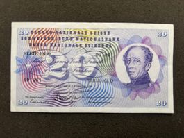 20 Franken Banknote Dufour 1974 - 661 unc.
