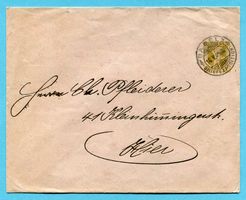 Orts - Ganzsache Basel 1909 - Absender: Albert Kümmich Wwe.